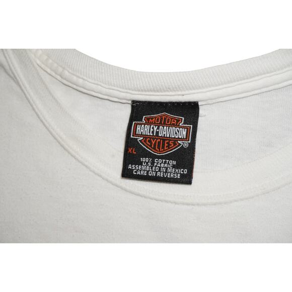 Harley-Davidson Tire Track Long Sleeve Shirt XL White - Picture 3 of 4